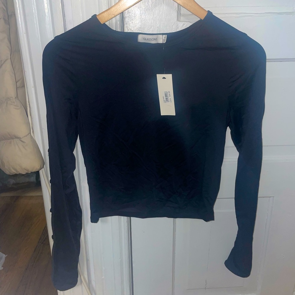Glassons | Long Sleeve Black Top